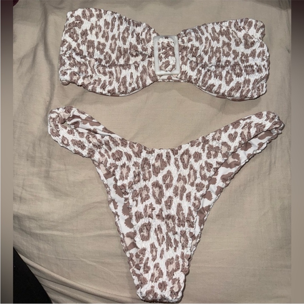 Lahana Swim Leopard Print Bikini Set
